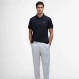 Barbour International Men's Chapter Jacquard Texture Polo In Black