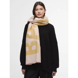 Barbour International Milla Logo Wrap Scarf In Jasmine