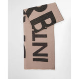 Barbour International Milla Logo Wrap Scarf In Oat Black