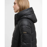 Barbour International Olivios Longline Puffer Jacket In Black