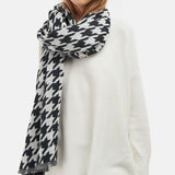 Barbour International Parson Reversible Check Wrap In Black/Chantilly