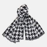 Barbour International Parson Reversible Check Wrap In Black/Chantilly