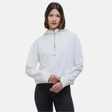 Barbour International Priya Half-zip Hoodie In Neutral