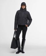 Barbour International Rowen Puffer Jacket in Black