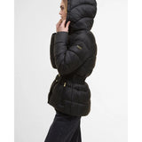 Barbour International Short Track Line Puffer Jacket In Black