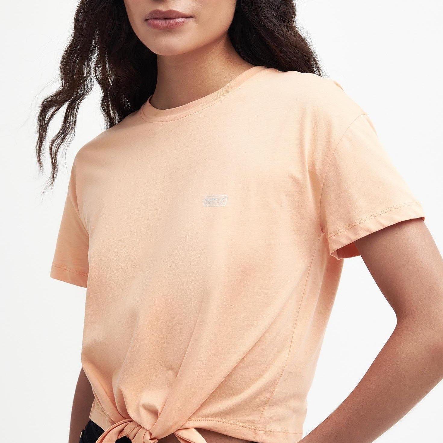 Barbour International Soules T-Shirt in Peach Melba