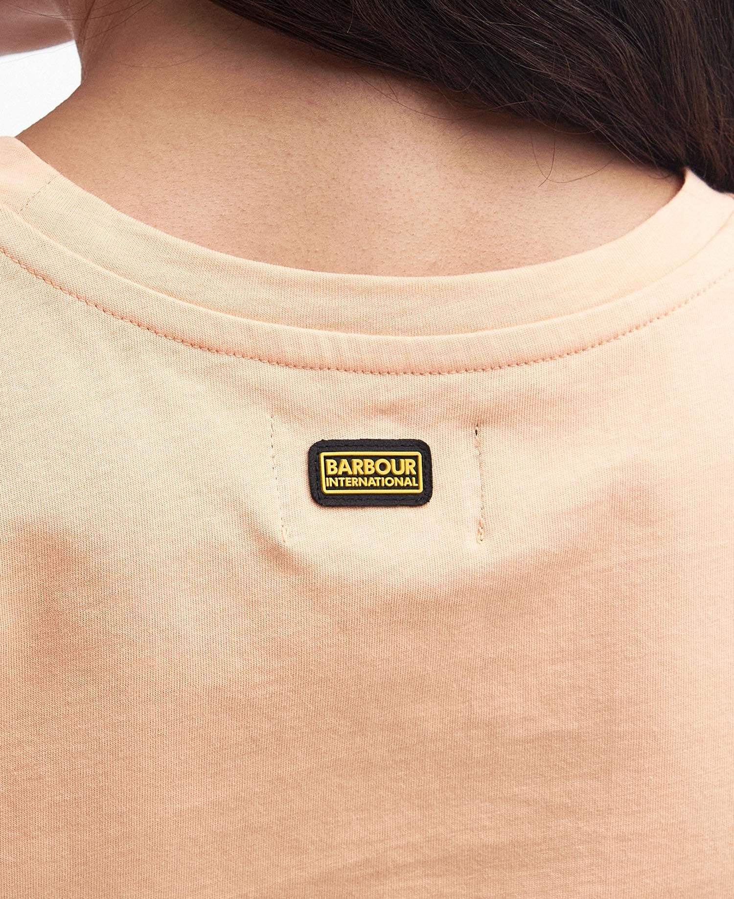 Barbour International Soules T-Shirt in Peach Melba
