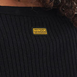 Barbour International Velocete Knitted Jumper in Black