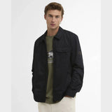 Barbour International Warren Overshirt In Black