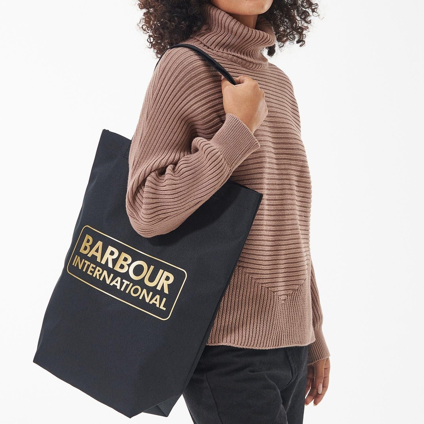 Barbour International Apex Shopper in Black