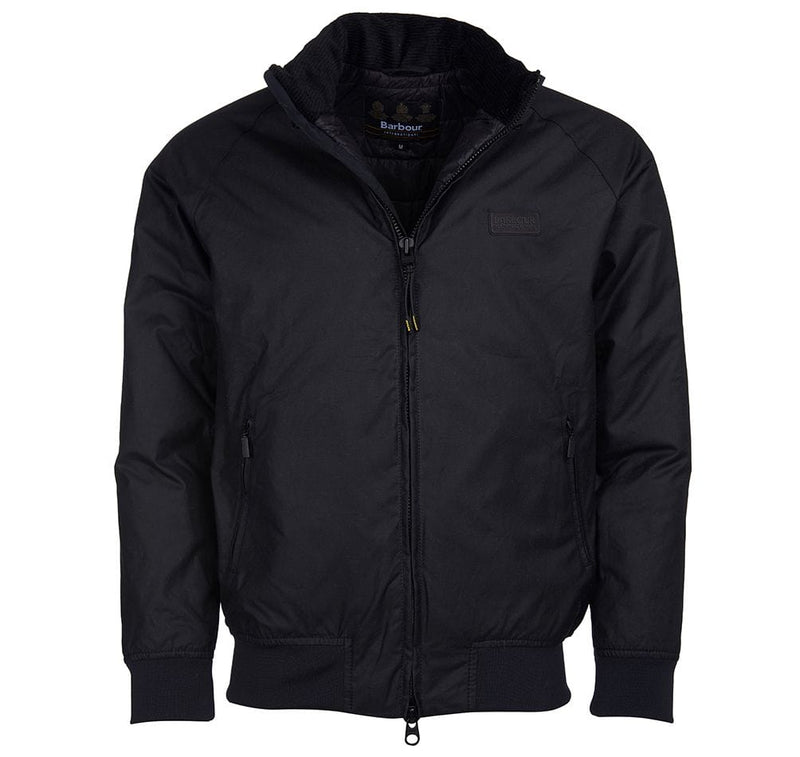 Barbour International Westway Waxed Jacket Black
