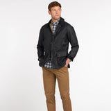 Barbour Ashby Wax Jacket In Navy
