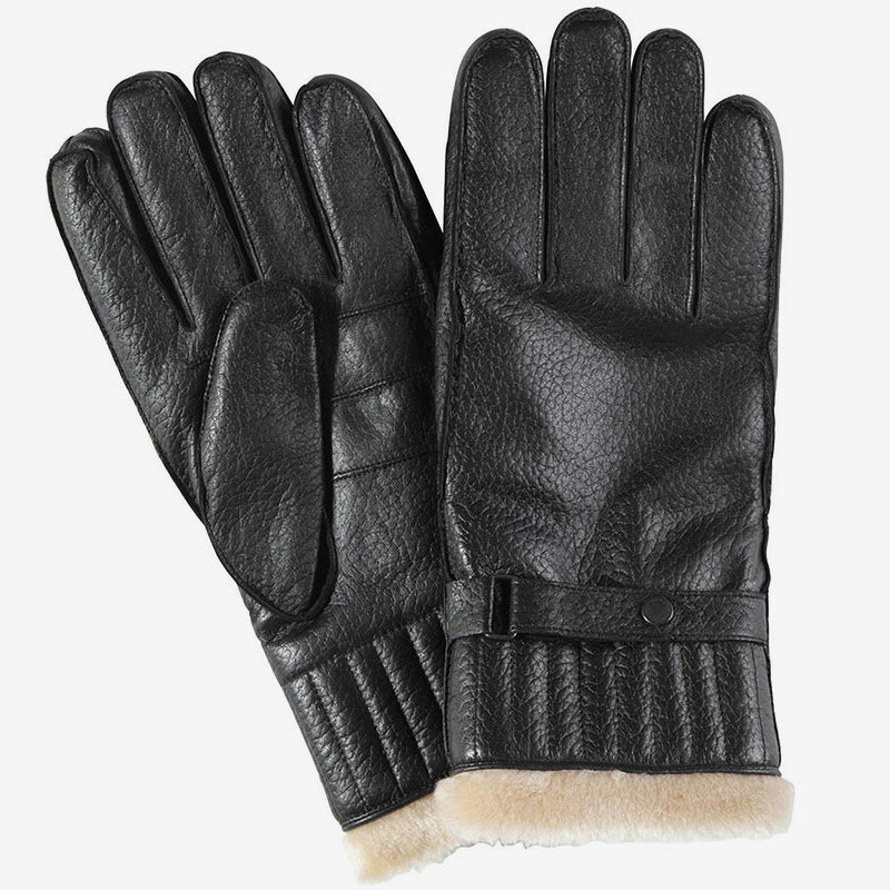 Barbour Leather Utility Gloves in Black