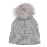 Barbour International Mallory Pom Beanie In Light Grey