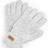 Barbour Pendle Gloves In Light Grey