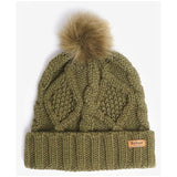 Barbour Ridley Beanie And Scarf Gift Set In Olive