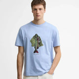 Paul Smith Loves Barbour Fishing Jacket T-Shirt Mid Blue
