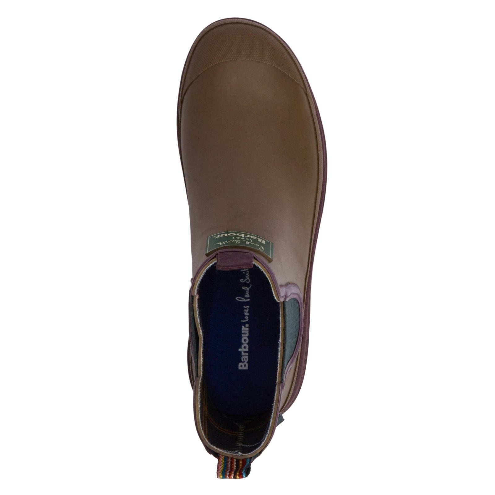Paul Smith Loves Barbour Limited Edition Ankle Wellingtons In Tan