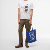 Paul Smith Loves Barbour Limited Edition Best In Show Tote Bag In Blue