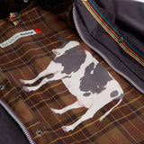 Paul Smith Loves Barbour Limited Edition Oversized Bedale Wax Jacket In Grey Lilac