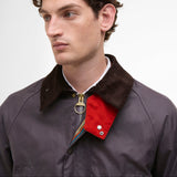 Paul Smith Loves Barbour Limited Edition Oversized Bedale Wax Jacket In Grey Lilac