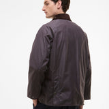 Paul Smith Loves Barbour Limited Edition Oversized Bedale Wax Jacket In Grey Lilac