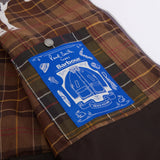 Paul Smith Loves Barbour Limited Edition Oversized Bedale Wax Jacket In Grey Lilac