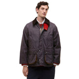Paul Smith Loves Barbour Limited Edition Oversized Bedale Wax Jacket In Grey Lilac