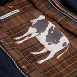 Paul Smith Loves Barbour Limited Edition Oversized Bedale Wax Jacket In Night Sky