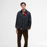 Paul Smith Loves Barbour Limited Edition Oversized Bedale Wax Jacket In Night Sky