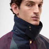 Paul Smith Loves Barbour Limited Edition Striped Oversized Bedale Wax Jacket