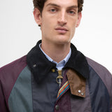 Paul Smith Loves Barbour Limited Edition Striped Oversized Bedale Wax Jacket