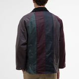 Paul Smith Loves Barbour Limited Edition Striped Oversized Bedale Wax Jacket