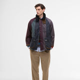 Paul Smith Loves Barbour Limited Edition Striped Oversized Bedale Wax Jacket