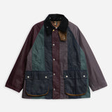 Paul Smith Loves Barbour Limited Edition Striped Oversized Bedale Wax Jacket