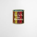 Paul Smith Loves Barbour Limited Edition Wax Tin Pin Badge