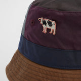 Paul Smith Loves Barbour Limited Edition Waxed Cotton Bucket Hat In Multi