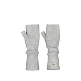 Barts Darty Fingerless Gloves In Heather Grey