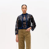 Baum Und Pferdgarten Bethina Cropped Jacket Baritone Blue