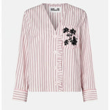Baum Und Pferdgarten Briel Jacket In Pink Red Stripe