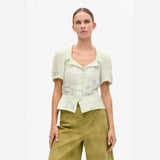 Baum Und Pferdgarten Macaia Blouse In Green Flower