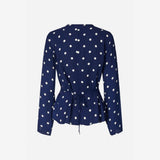 Baum Und Pferdgarten Madelie Blouse In Navy Dot