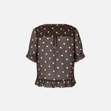 Baum Und Pferdgarten Madicen Blouse In Coffee Bean Dots