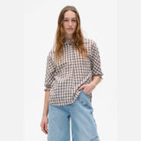 Baum Und Pferdgarten Margit Blouse In Creme Mini Check