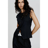 Baum Und Pferdgarten Menea Blouse In Black Pinstripe