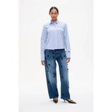 Baum Und Pferdgarten Menja Shirt In Blue Sunny Stripe