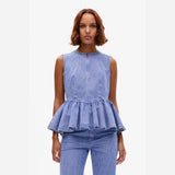 Baum Und Pferdgarten Merja Blouse In Dutch Blue Stripe