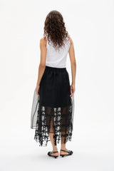 Baum Und Pferdgarten Sevara Organza Skirt In Black