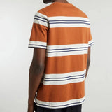 Oliver Spencer Conduit Tshirt In Orange/ Navy