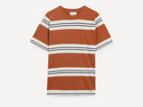 Oliver Spencer Conduit Tshirt In Orange/ Navy